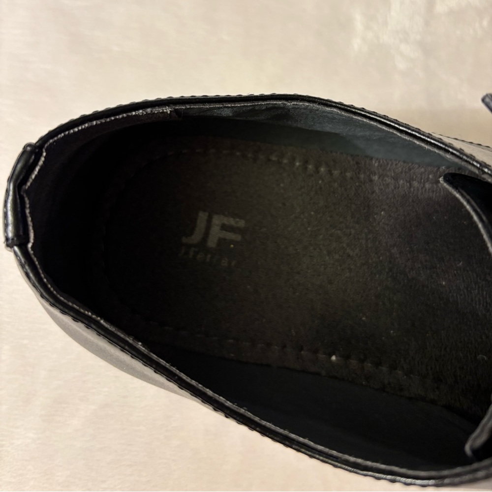 JF J.Ferrar Black Men's Oxfords - Picture 8 of 9